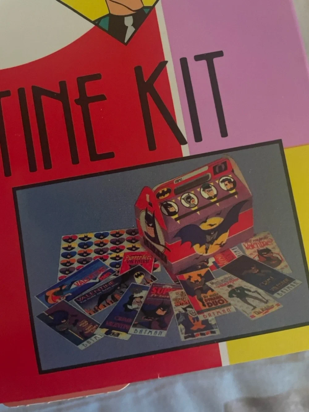 Vintage 1992 Batman: The Animated Series Valentine Kit by Mello Smello